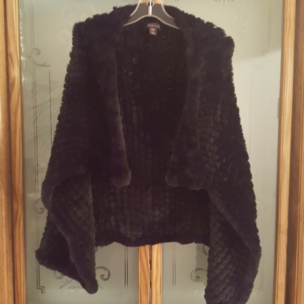 Amaryllis Black Textured Women's Vest